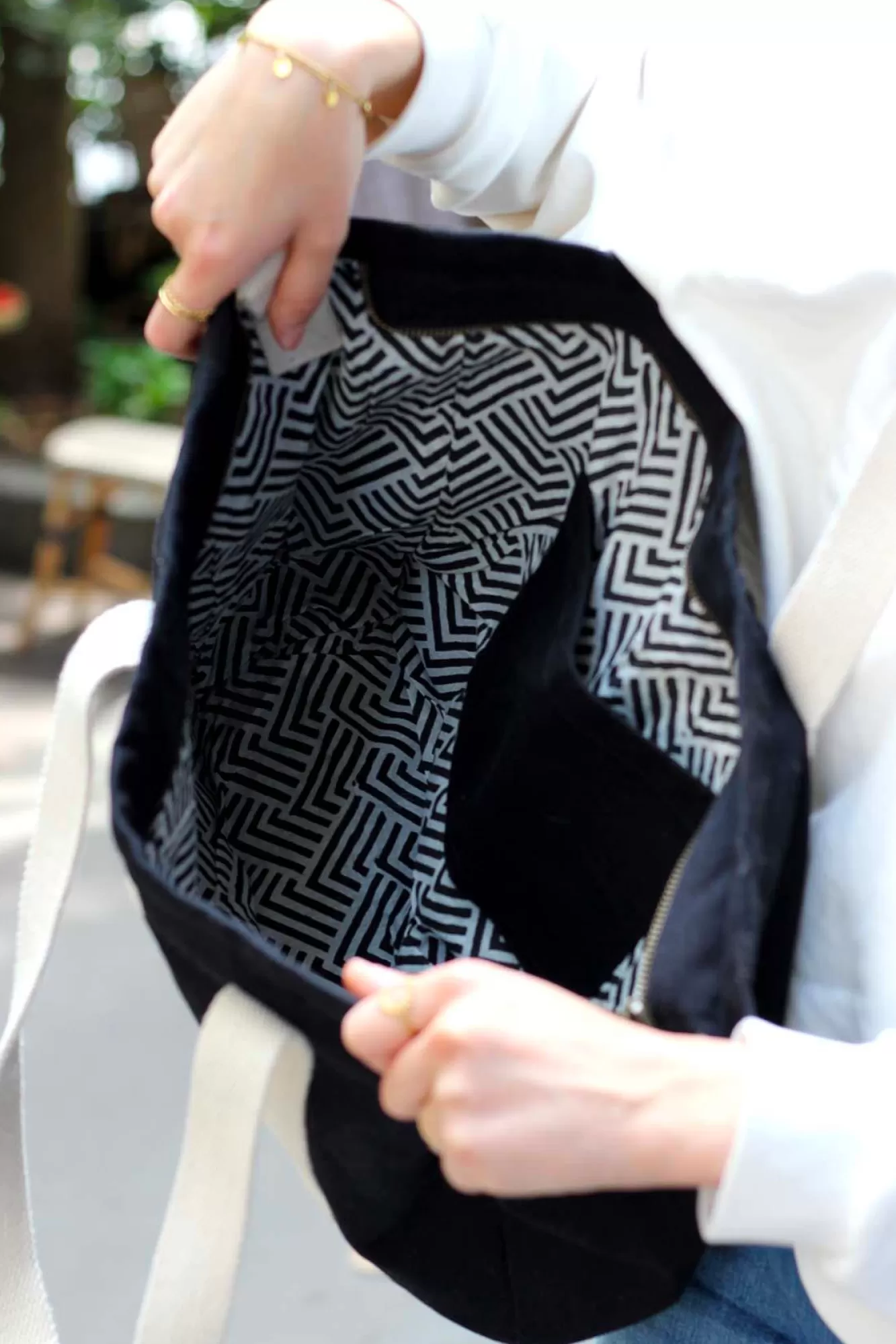 Cabas Cesar Noir<Hindbag Fashion
