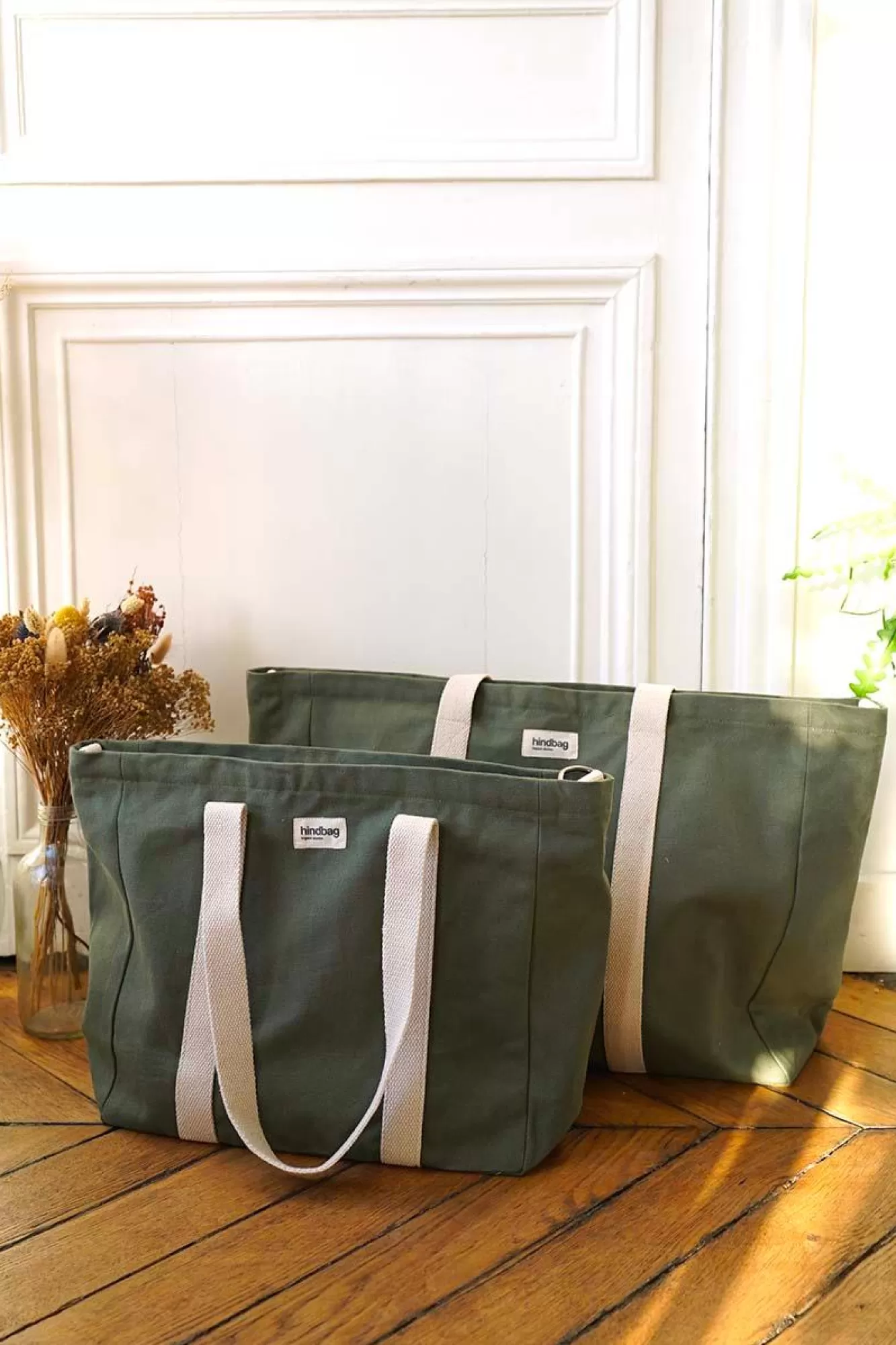Cabas Cesar Olive<Hindbag Discount