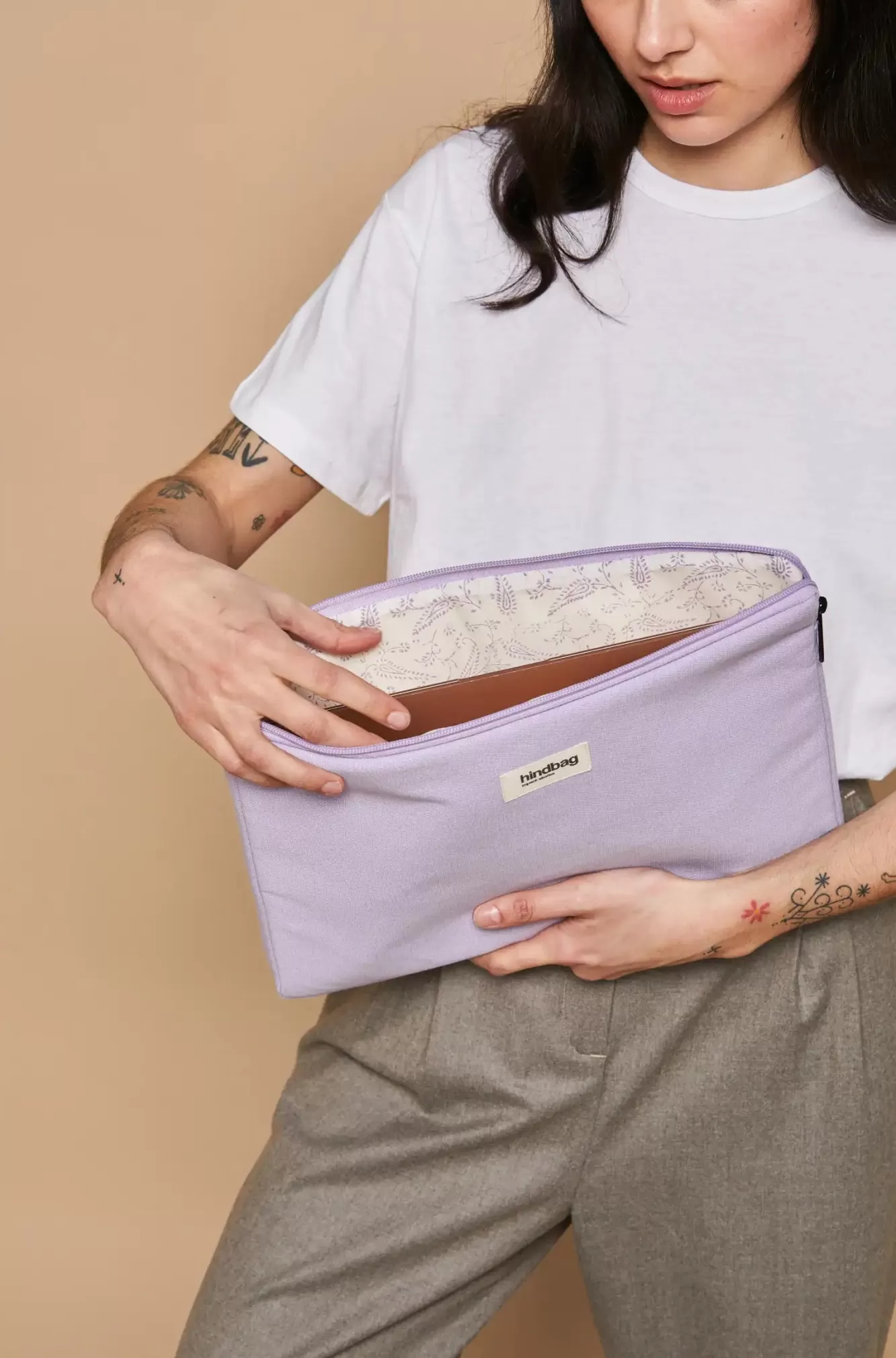 Housse D'Ordi Ava Lilas<Hindbag Cheap