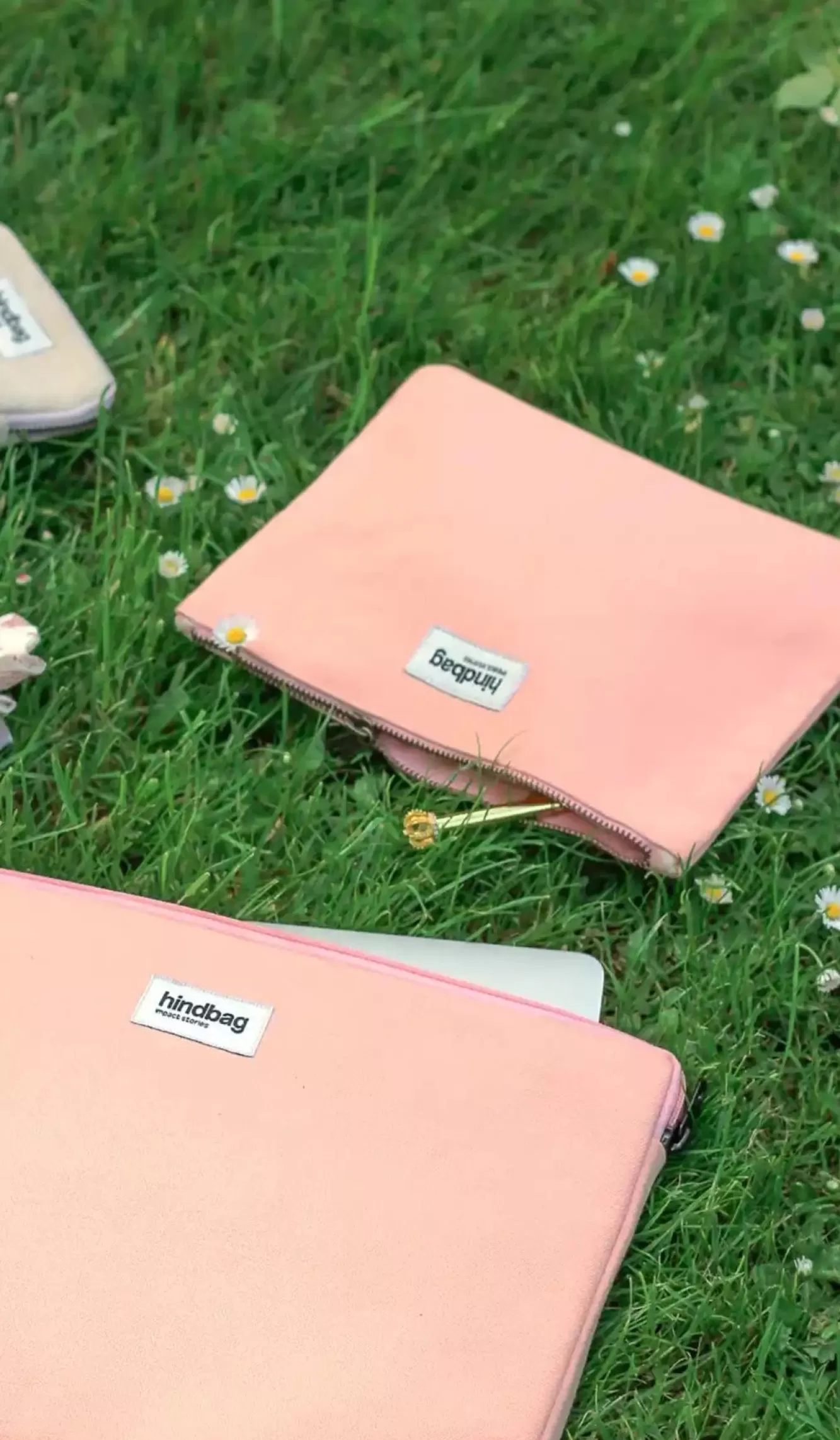 Pochette Ema Peche Melba<Hindbag New