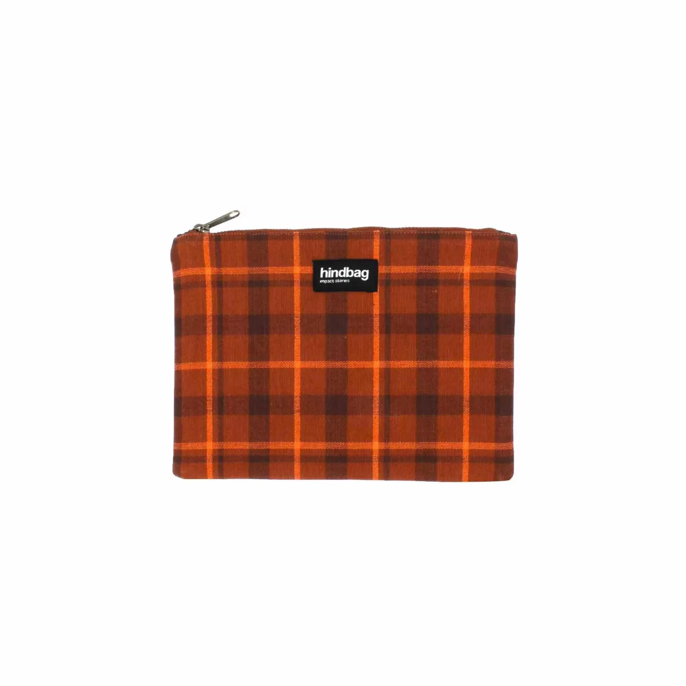 Pochette Ema Tartan Camel Toffee<Hindbag Sale