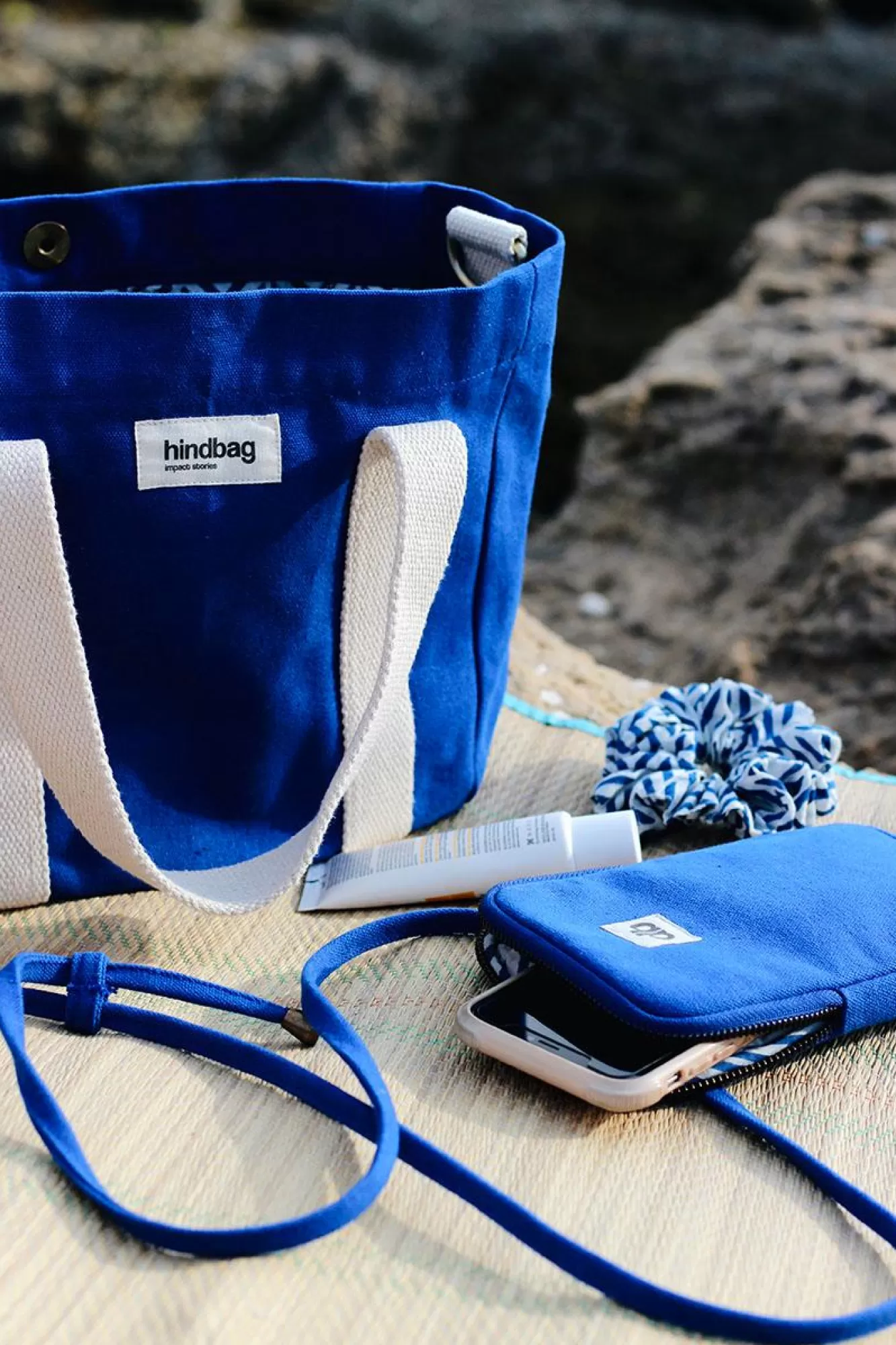 Pochette Téléphone Bill Bleu Electrique<Hindbag Fashion