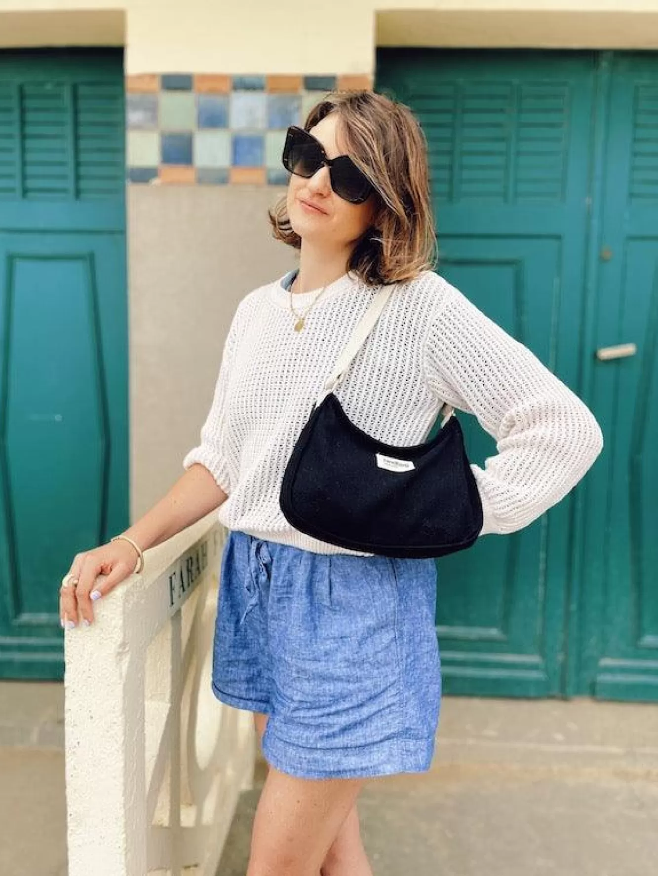 Sac Baguette Romy Noir<Hindbag Discount