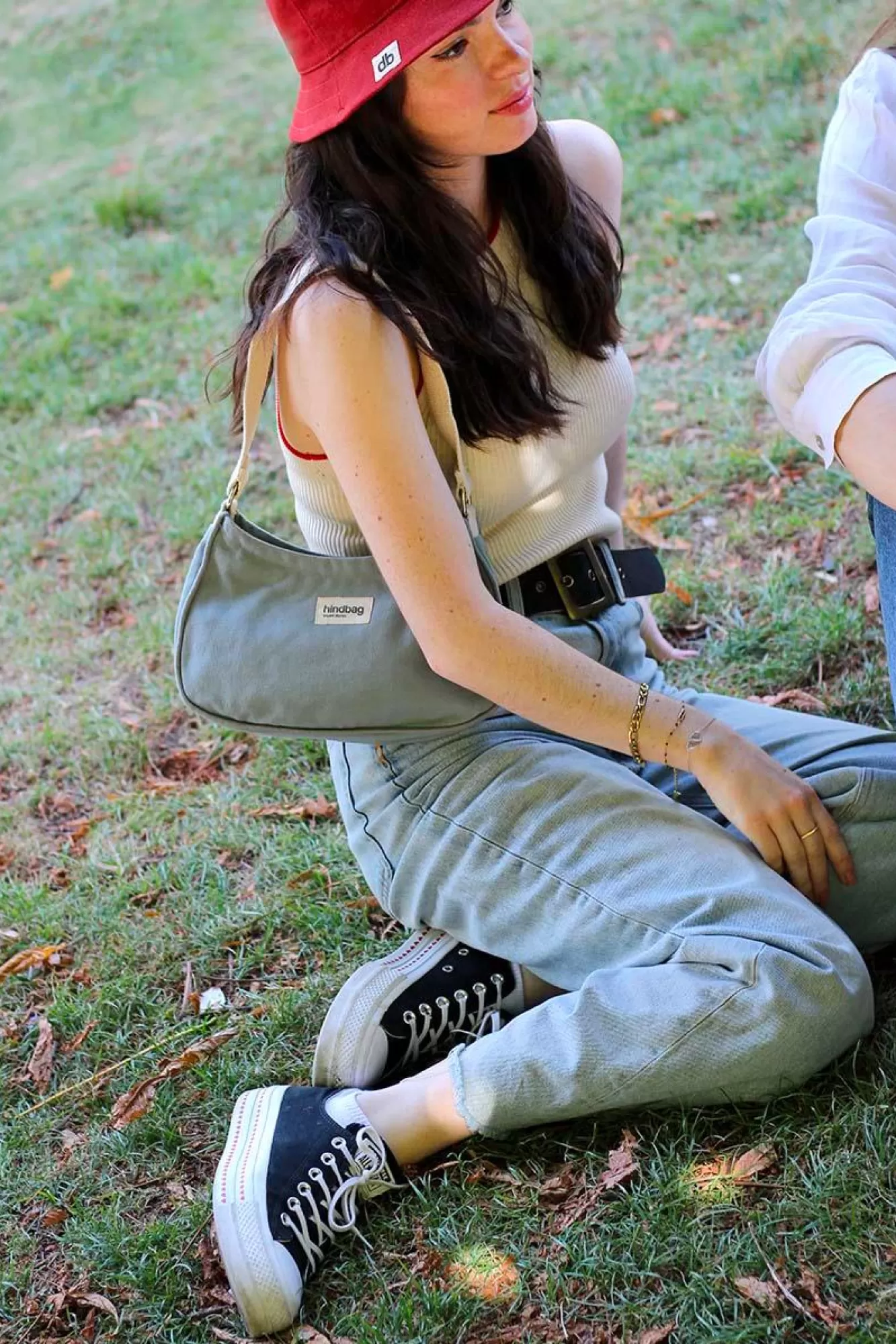 Sac Baguette Romy Sauge<Hindbag Flash Sale