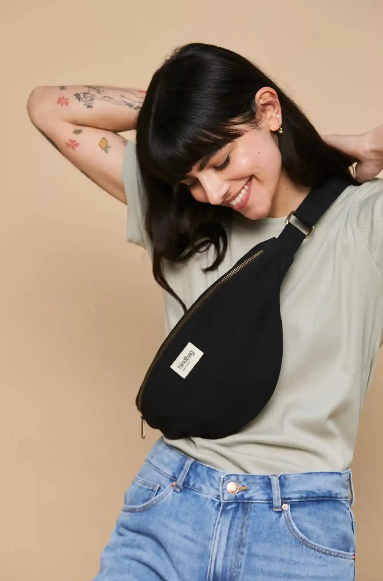 Sac Banane L Sasha Noir<Hindbag Cheap