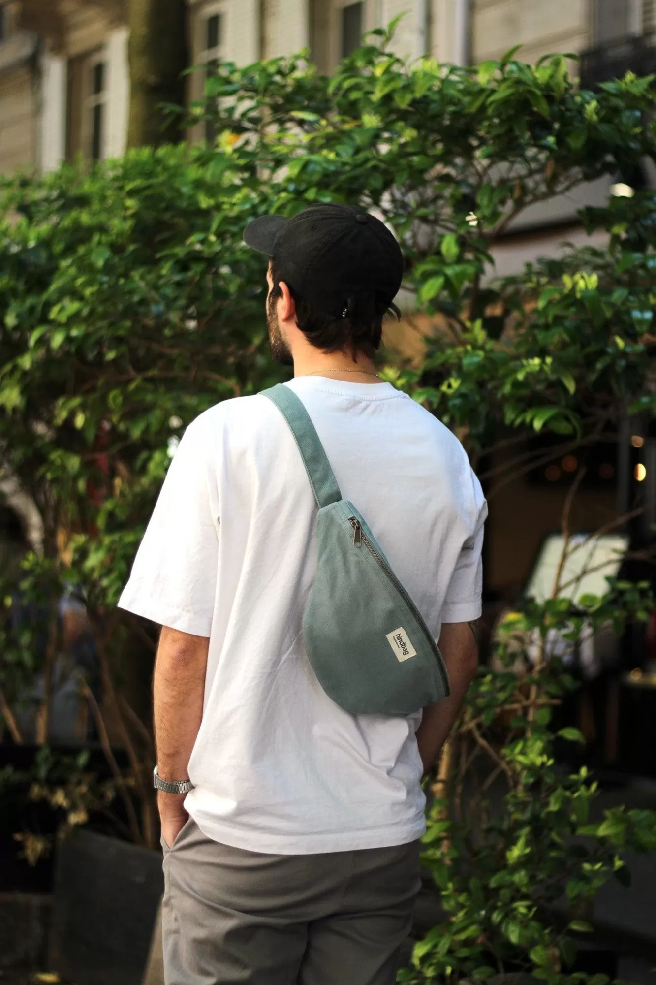 Sac Banane L Sasha Sauge<Hindbag Store