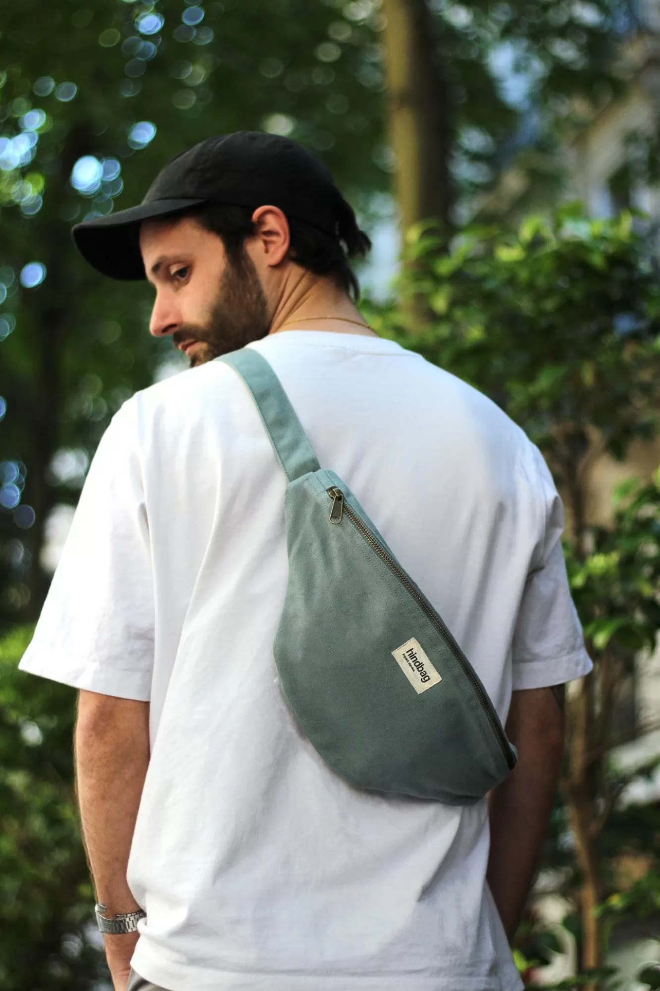 Sac Banane L Sasha Sauge<Hindbag Store