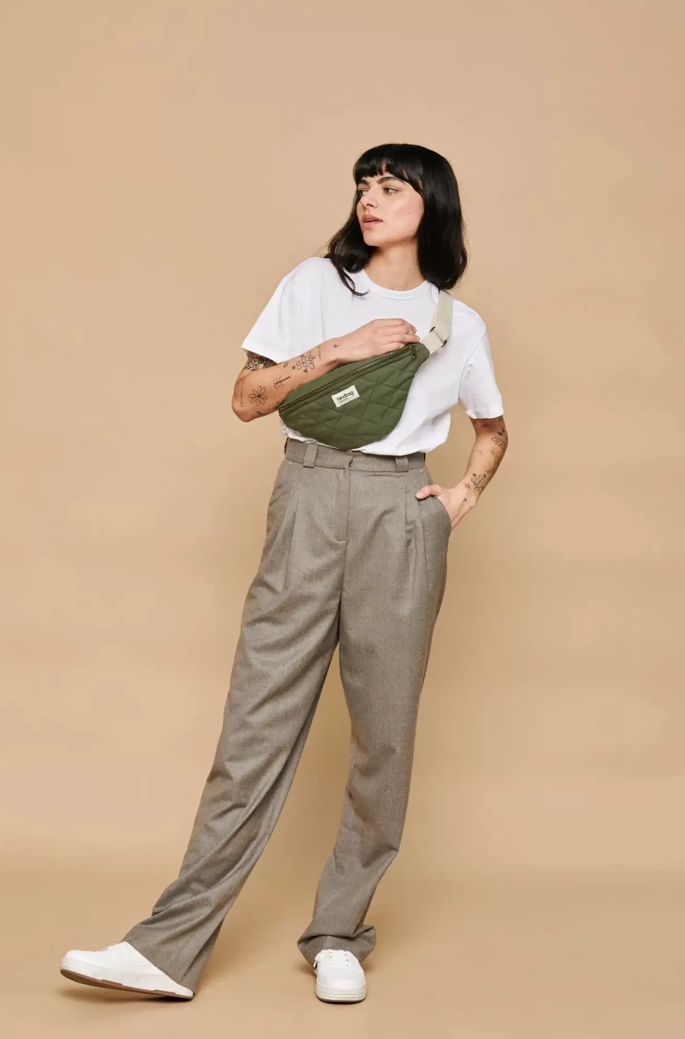 Sac Banane Matelasse Olivia Olive<Hindbag Cheap