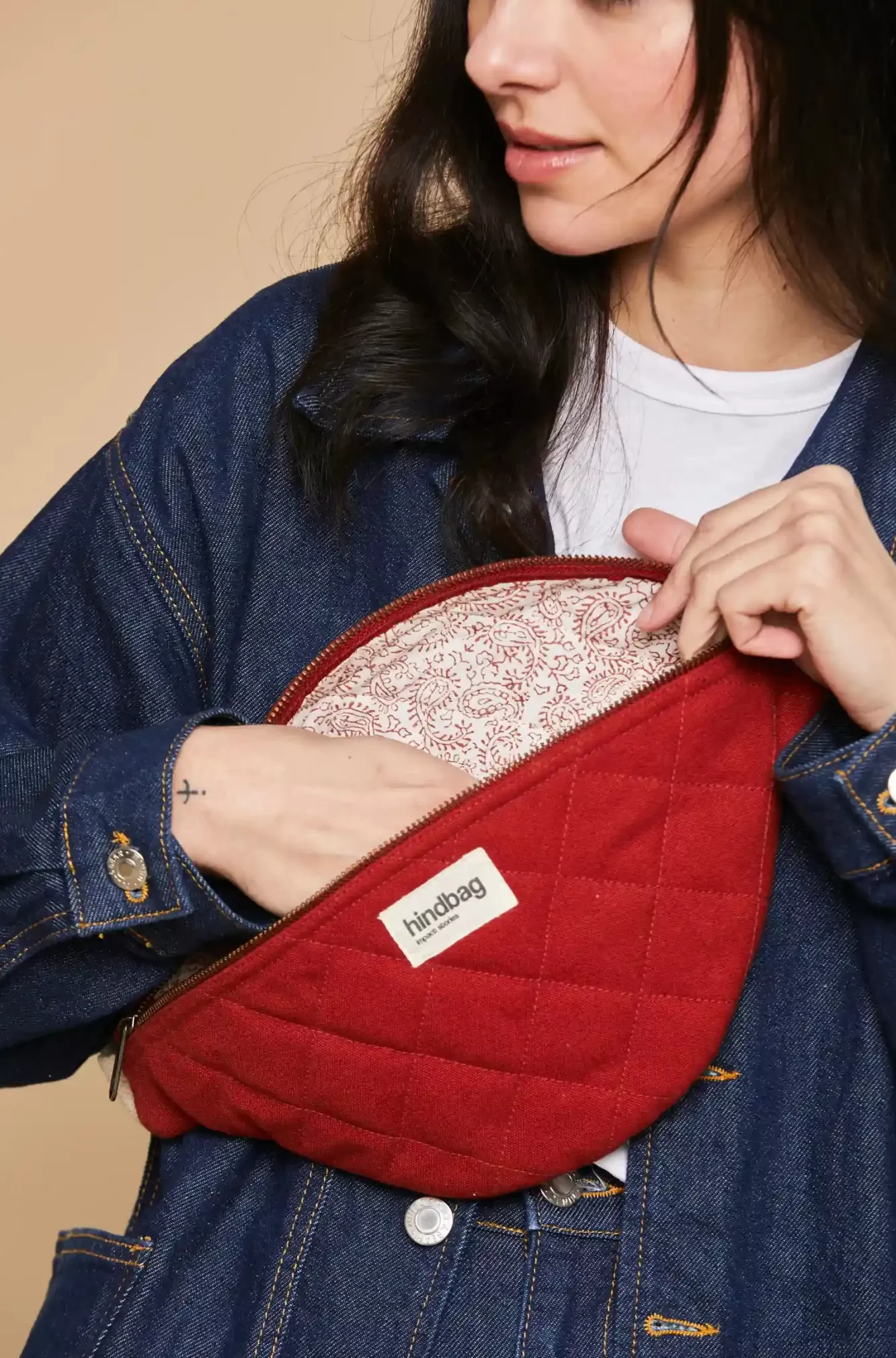Sac Banane Matelasse Olivia Terracotta<Hindbag Outlet