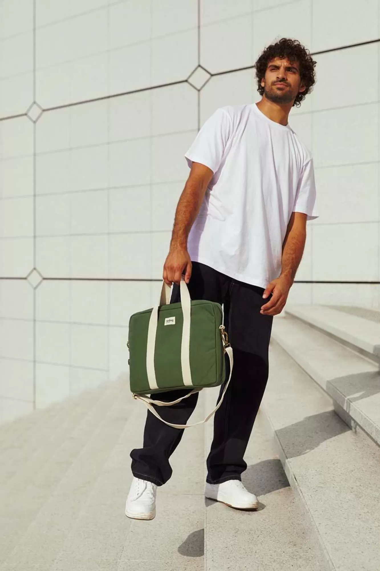 Sac Ordinateur Pierre Olive<Hindbag Cheap