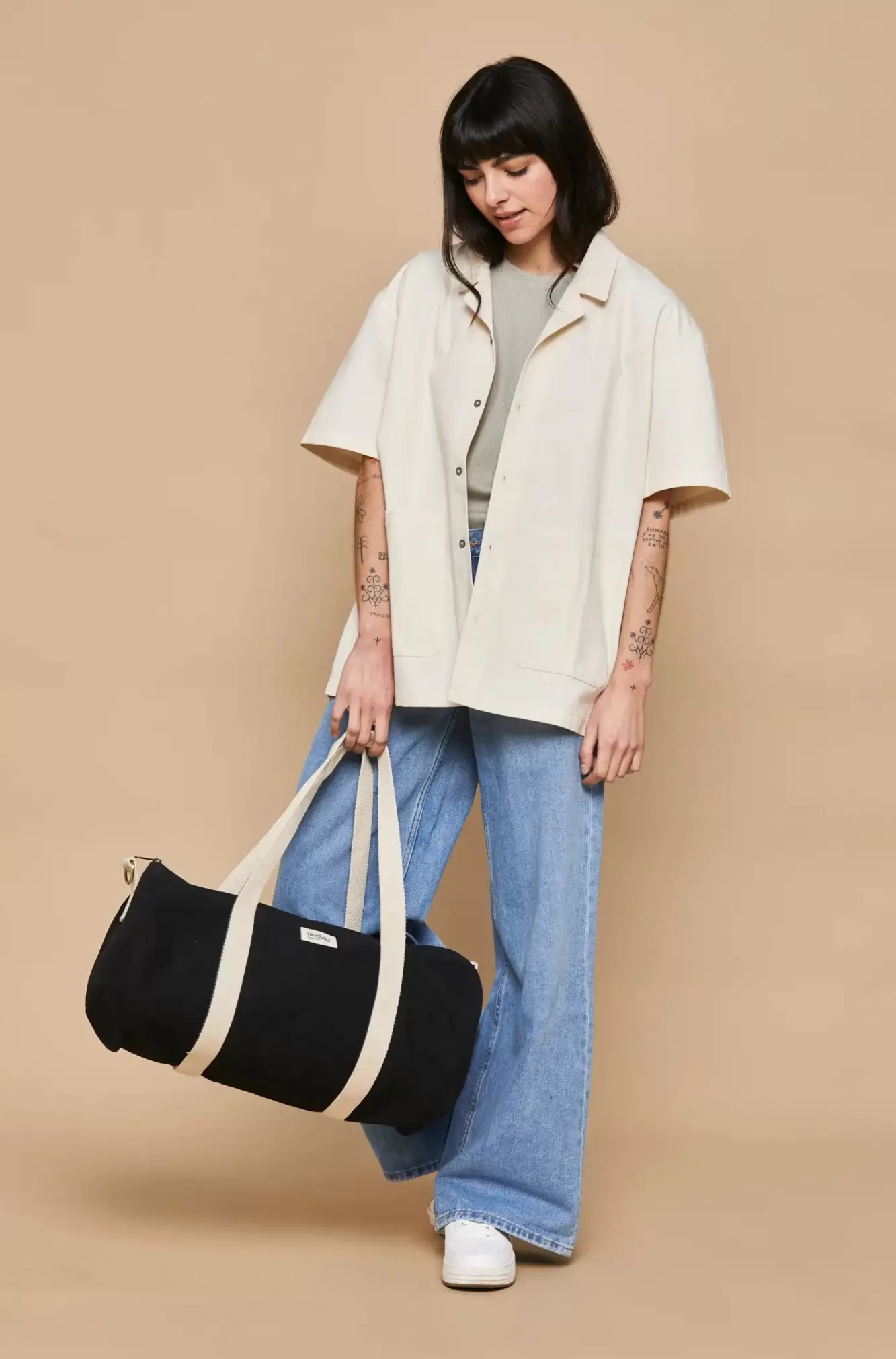 Sac Polochon Simon Noir<Hindbag Shop