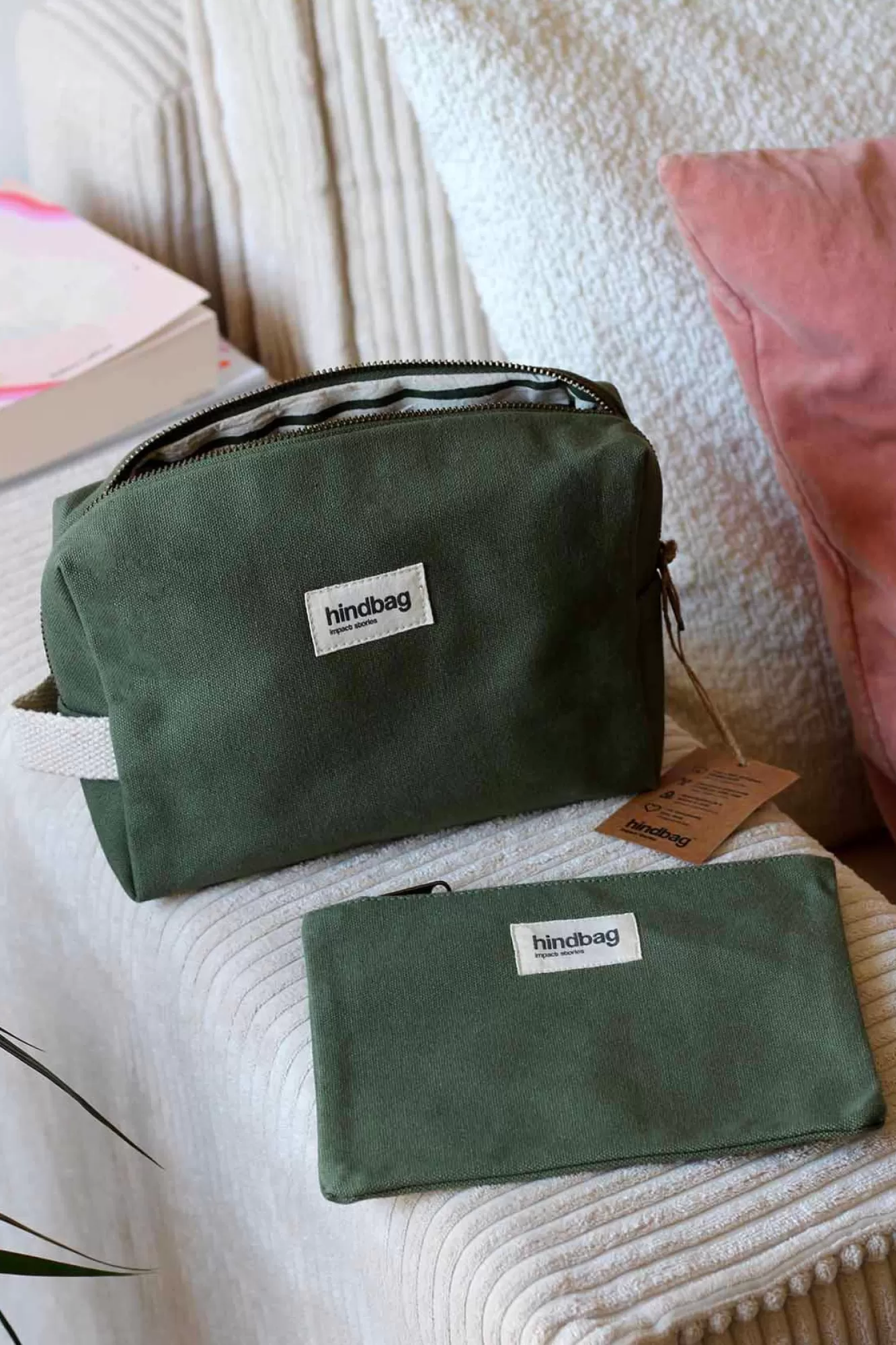 Trousse De Toilette Leon Olive<Hindbag Outlet