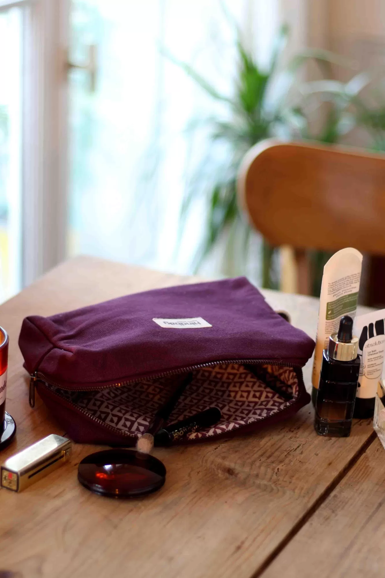 Trousse De Toilette Leon Prune<Hindbag New